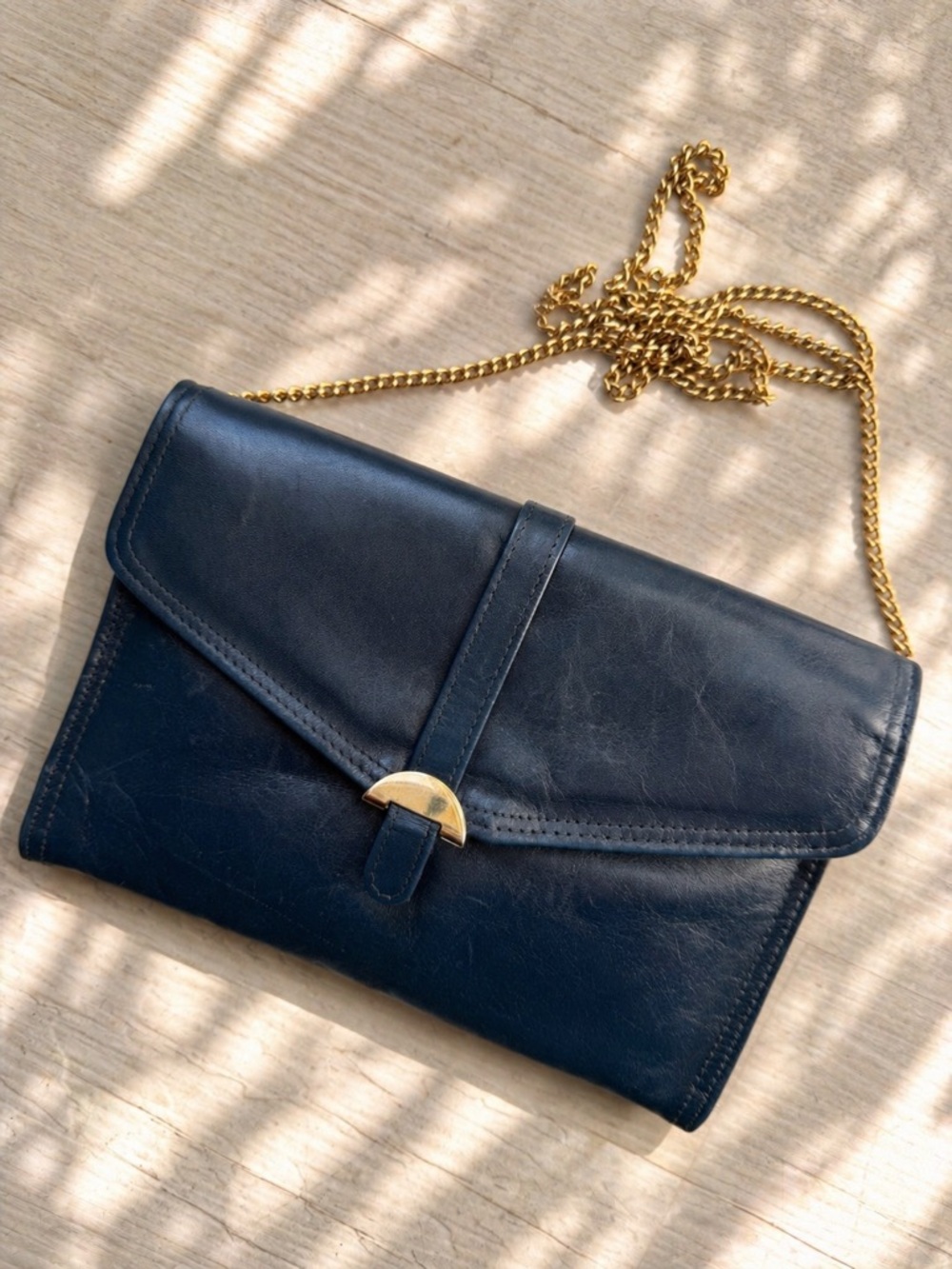 Vintage Saks Fifth Avenue Leather Purse Made in Uruguay 80s Aesthetic